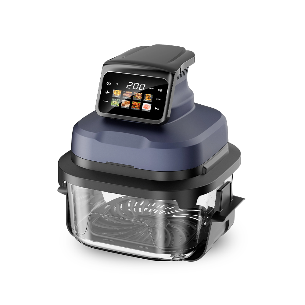 Omnes-in-unum Air Fryer cum tribus Coquendam ollis